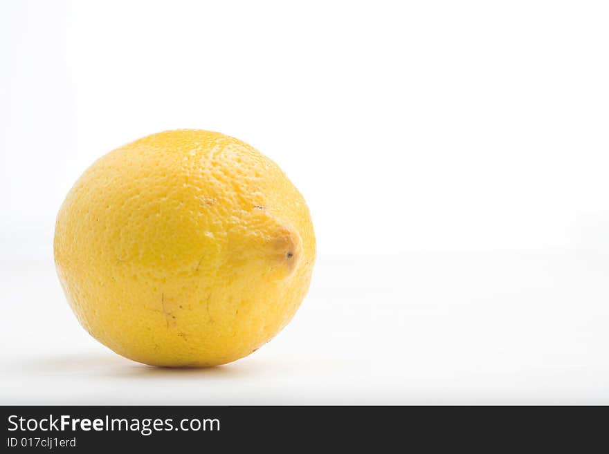 Fresh lemon natural isolated on a white background