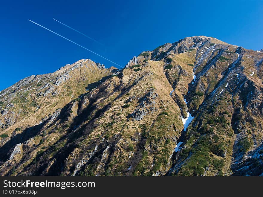 Carpathian ridge in Romania