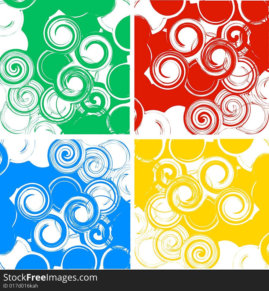 Four abstract modern backgrounds. Vector. Four abstract modern backgrounds. Vector