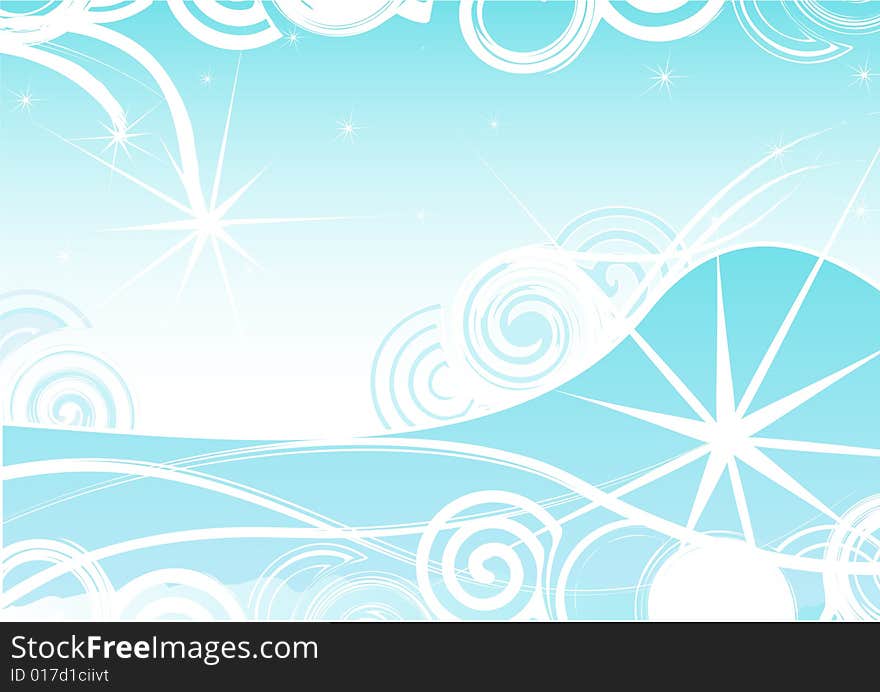 Winter swirl background