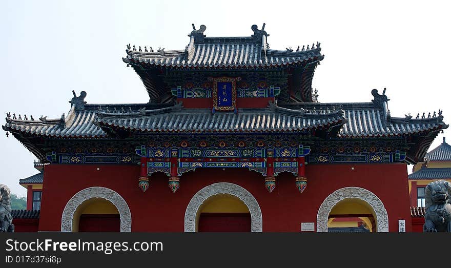 Part of a Chinese house, close up