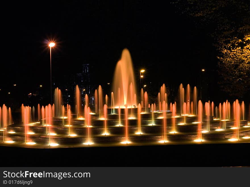 Illuminated Fountain