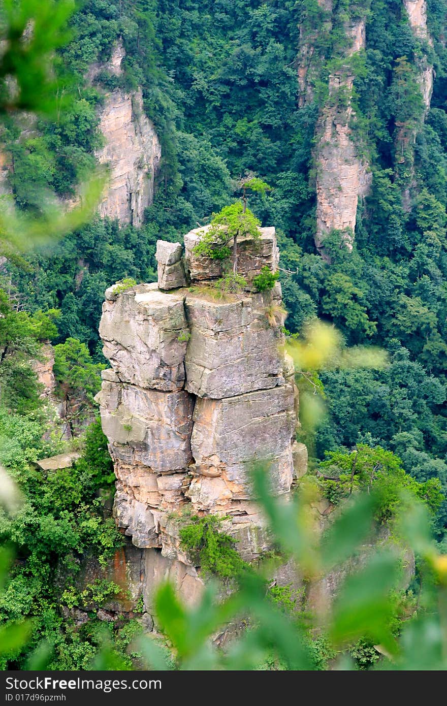 China's Zhangjiajie beautiful scenery. China's Zhangjiajie beautiful scenery.