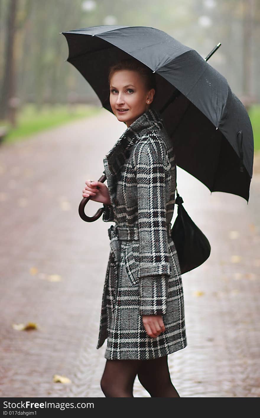 Nice girl at the autumn park. Nice girl at the autumn park