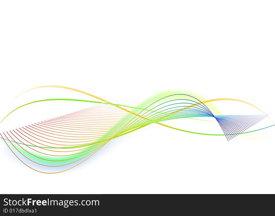 Abstract background - rainbow - 2d illustration