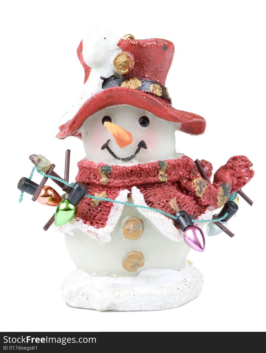 Decorative figure of a snowman