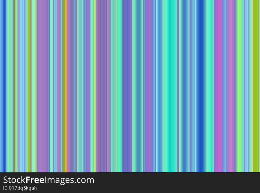 Abstract picture of multi-colour line