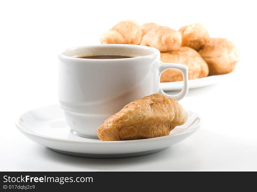 Pie and cup of coffee