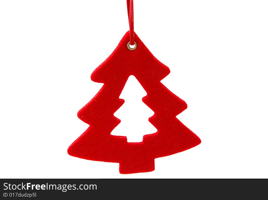 An isolated image of a Christmas Decoration - ready to go on the tree. An isolated image of a Christmas Decoration - ready to go on the tree