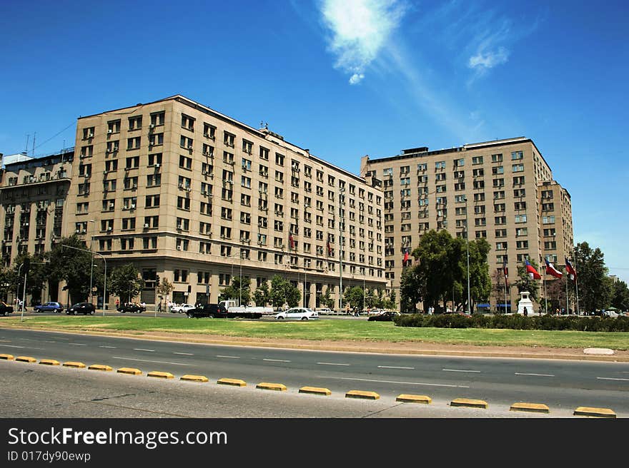 Office buildings in Santiago, Chile. Office buildings in Santiago, Chile