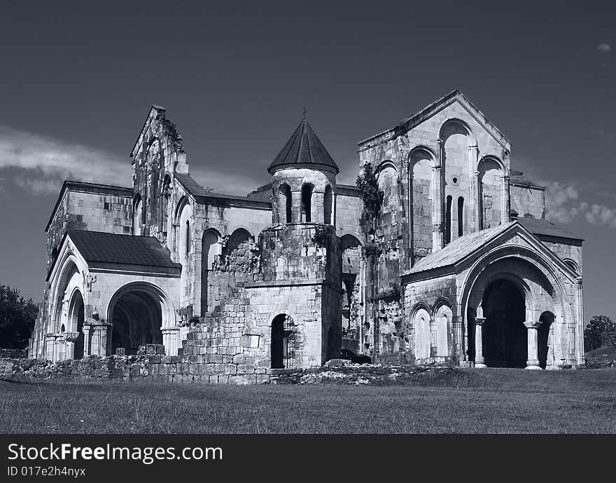 Ruins of The Cathedral of the Dormition, or the Kutaisi Cathedral, more commonly known as Bagrati Cathedral