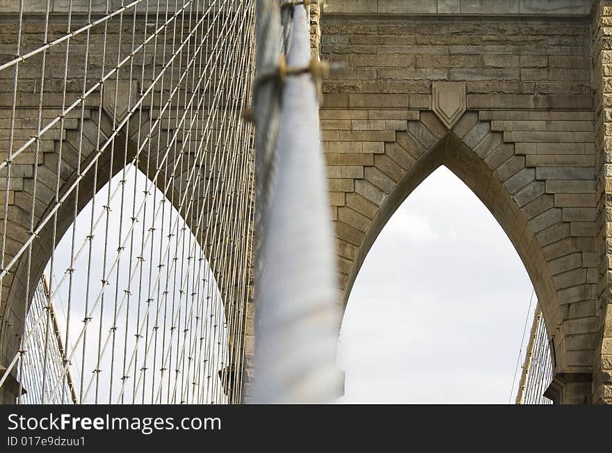 Brooklyn Bridge's Arches and Cables