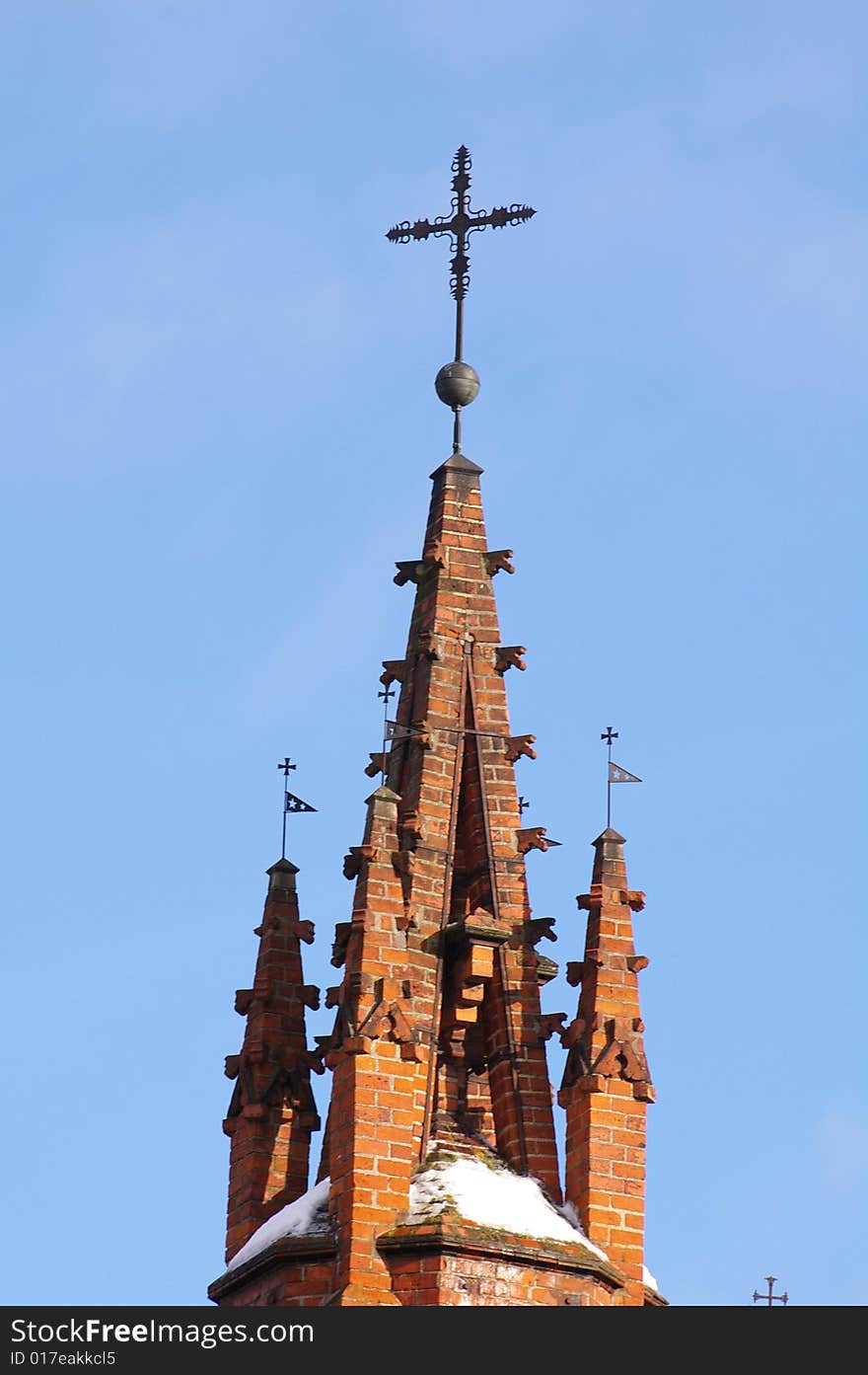 It is a old cross in Vilnius, Lithuania.