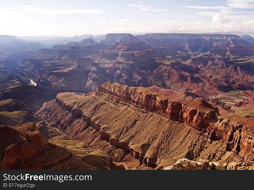 Panoramic view of the Grand Canyon