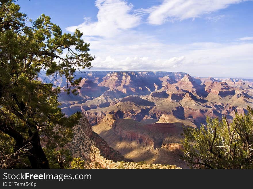 Panoramic view of the Grand Canyon