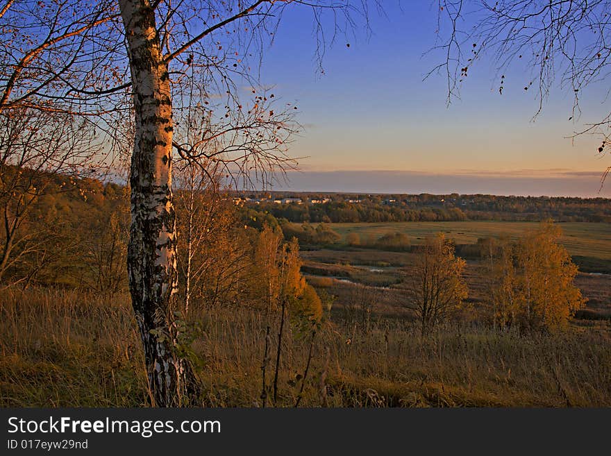 Landscape of middle Russia