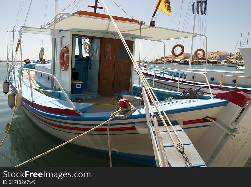 Traditional Greek Fishing Boat.