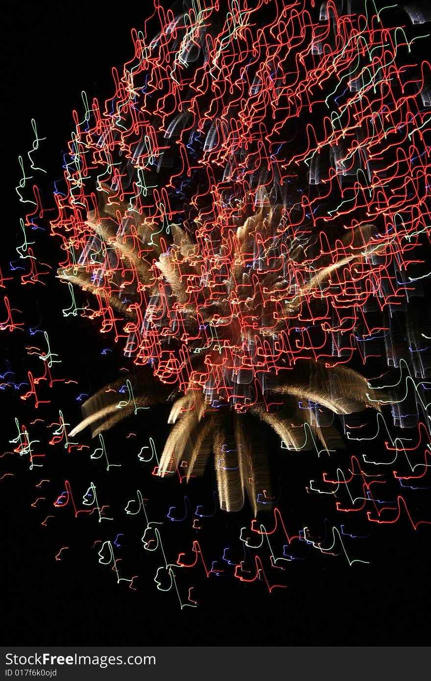 Time lapse image of fireworks that shows letters of the alphabet in cursive. Time lapse image of fireworks that shows letters of the alphabet in cursive.