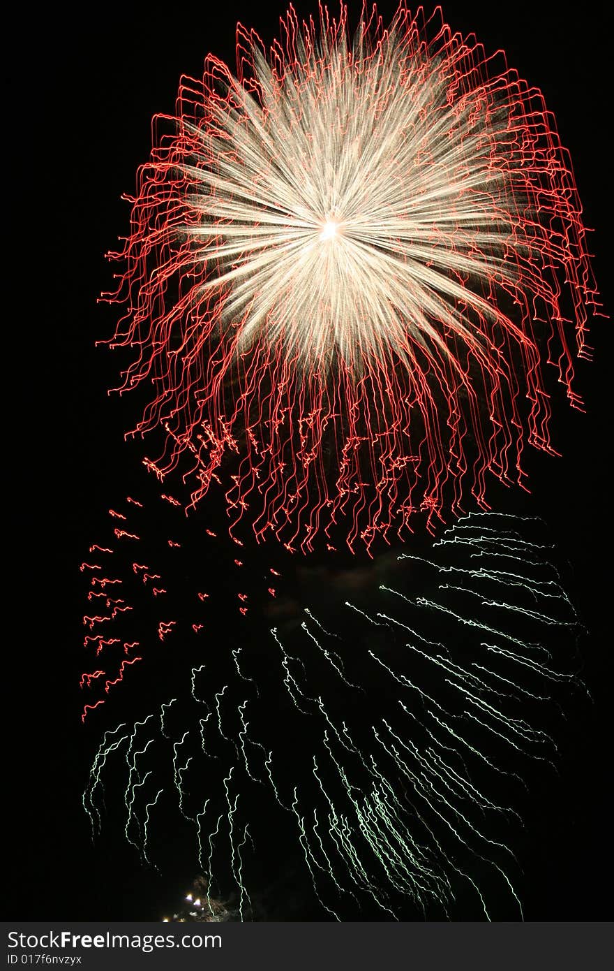 Time lapse image of fireworks. Time lapse image of fireworks.