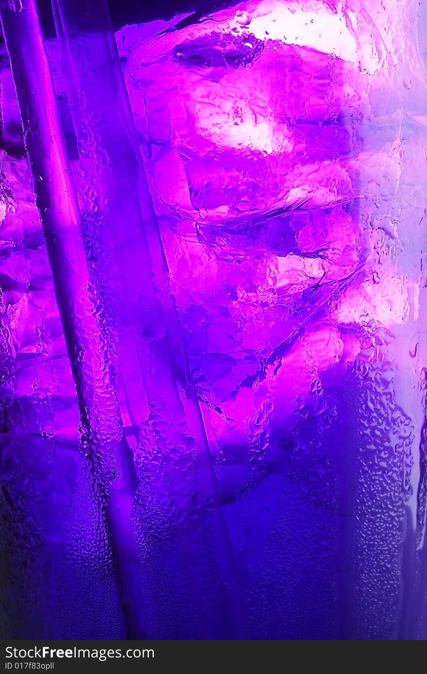 Glass With Ice And Tube