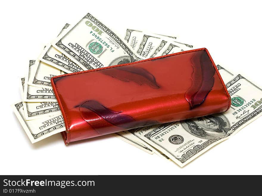 Wallet with dollars