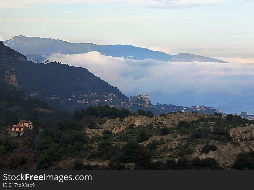 Misty Seascape in Italy