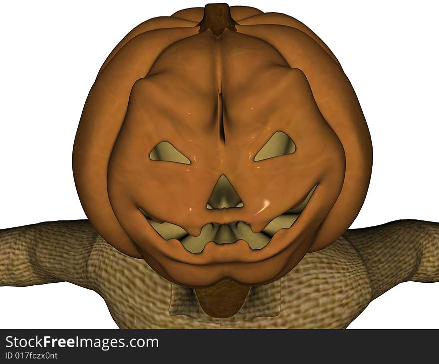 Pumpkin Head Scarecrow 2