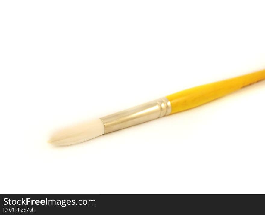 Paintbrush on a white background