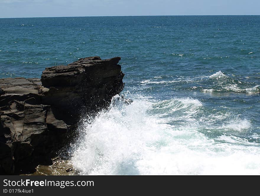 Cliff in the Sea