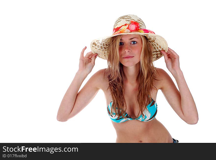 PRETTY BLONDY WITH HAT