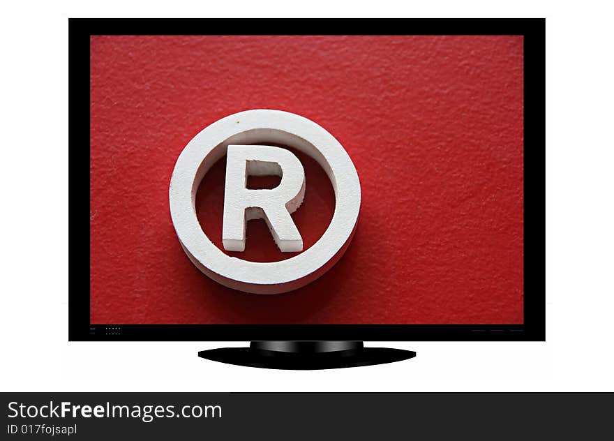 Plasma with trademark symbol - illustration