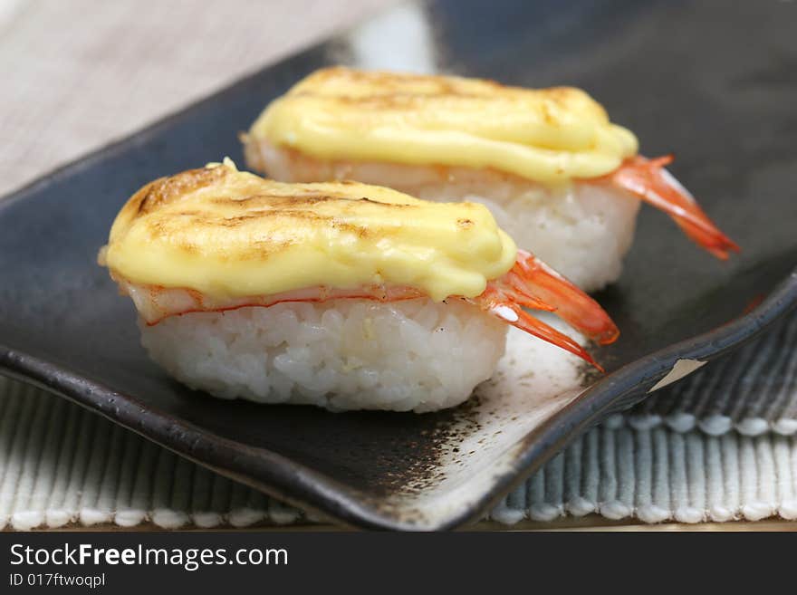 Prepared and delicious sushi in Beijing