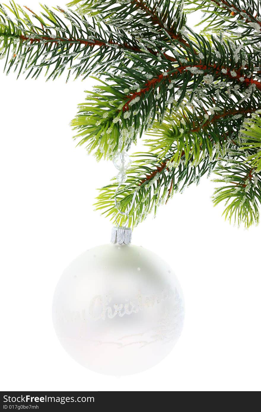 Christmas decoration on a white background. Christmas decoration on a white background.