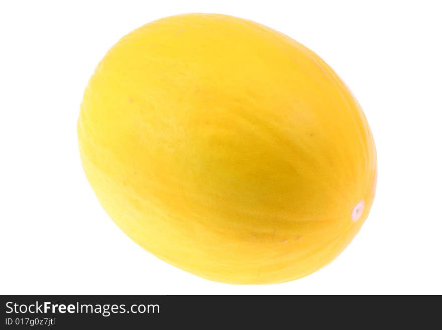 Orange melon on a white background. Orange melon on a white background.