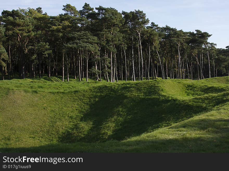 Mine Craters in Canadian National Vimy Memorial Park