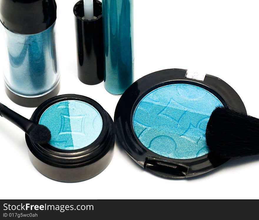 Blue set for make-up