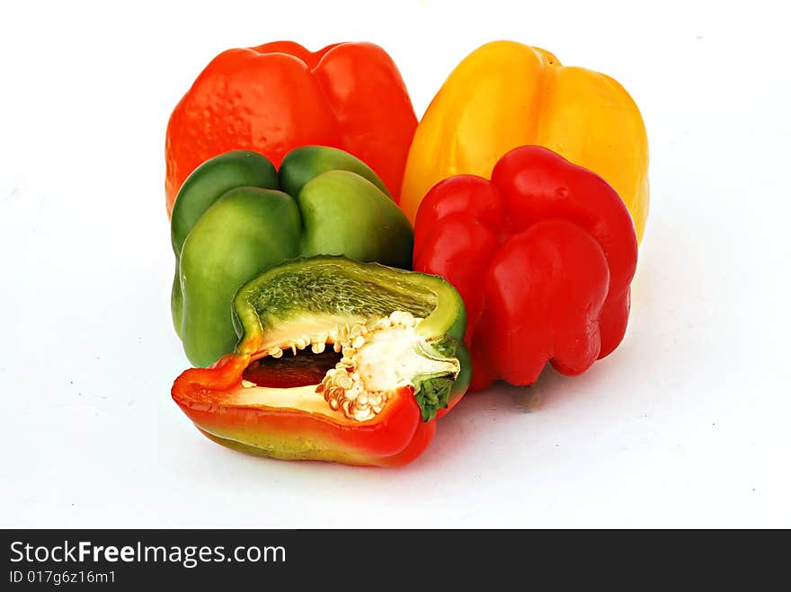 Colorful sweet peppers