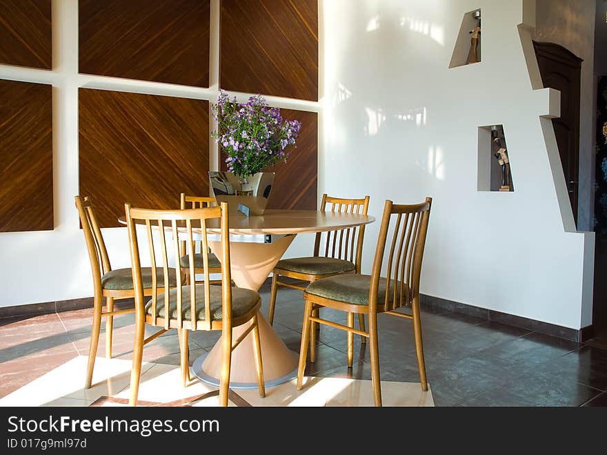 Modern kitchen at rich house