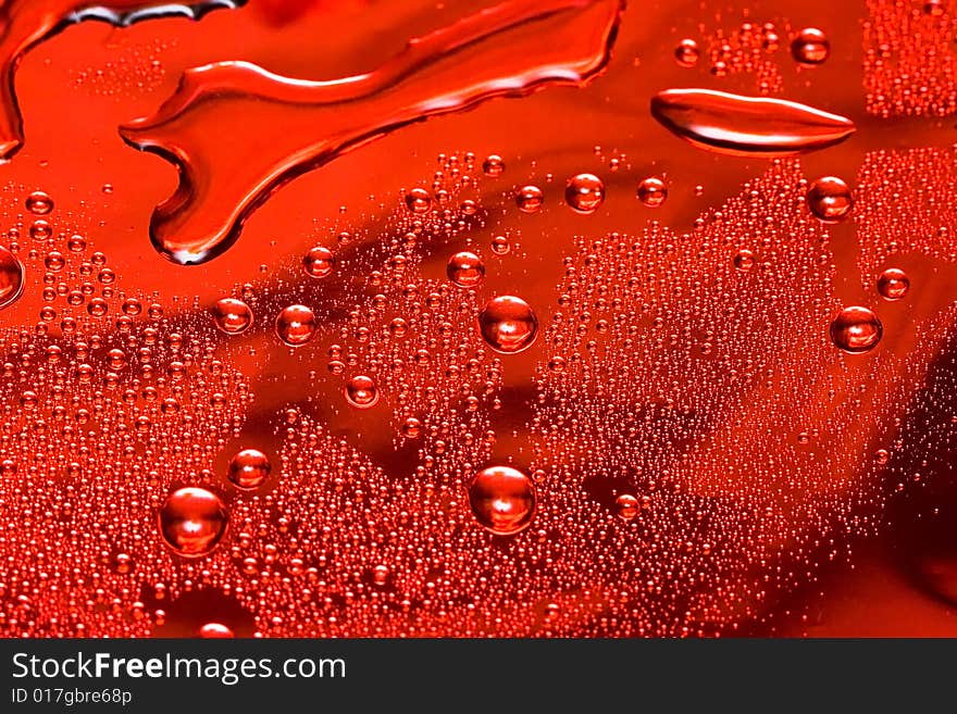 Red water drop for background