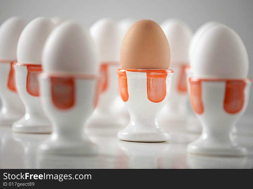 Eggs in cups