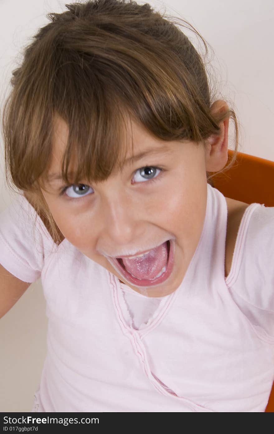 Portrait of laughing sweet little girl