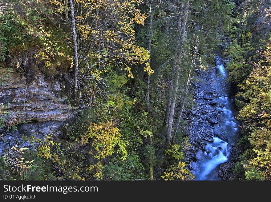 Alpine Stream in the Tirol Region of Austria