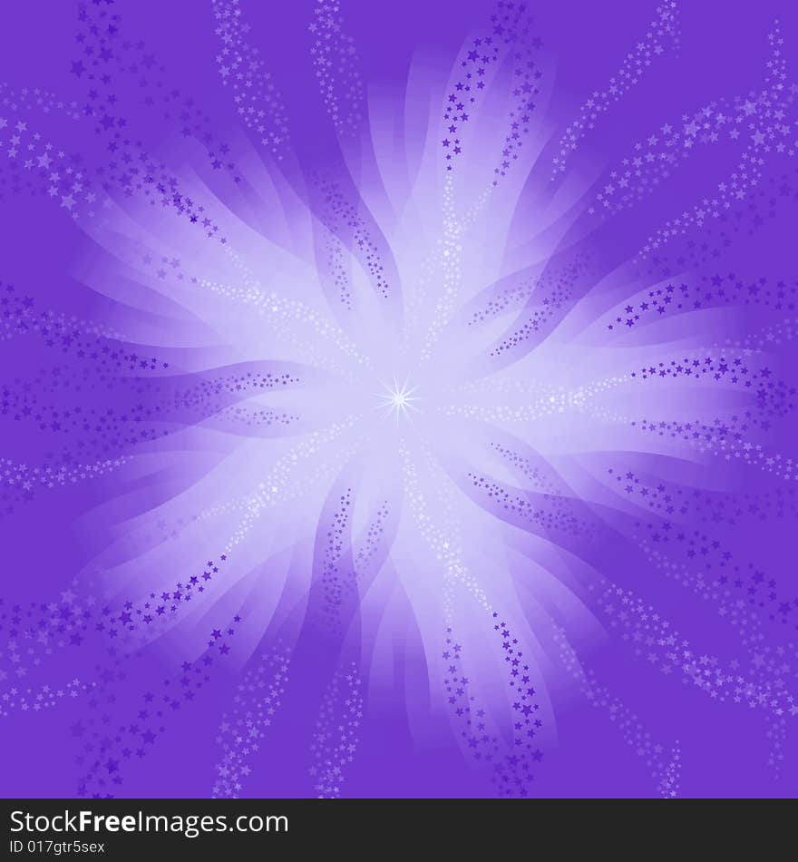 Stars Background Violet