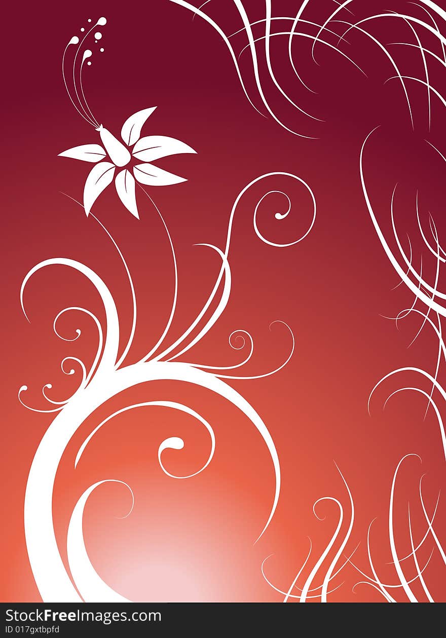 Abstract floral background