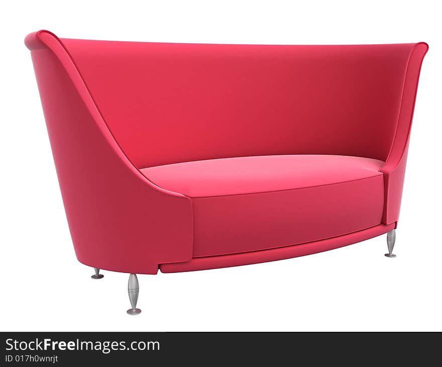 Image of sofa. White background.