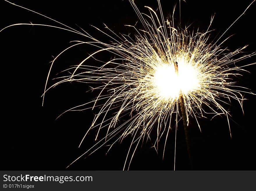 Bengalese candles on a black background