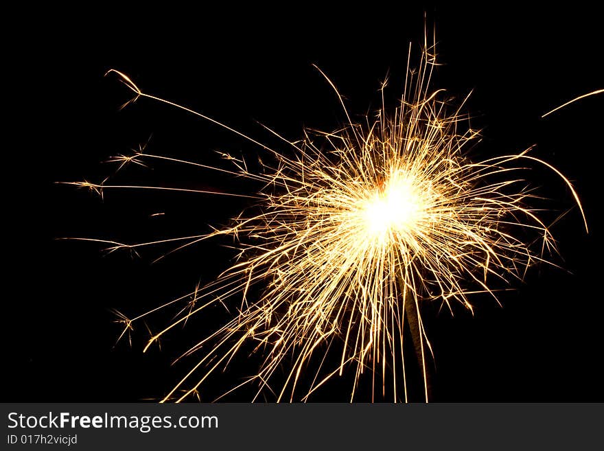 Bengalese candles on a black background