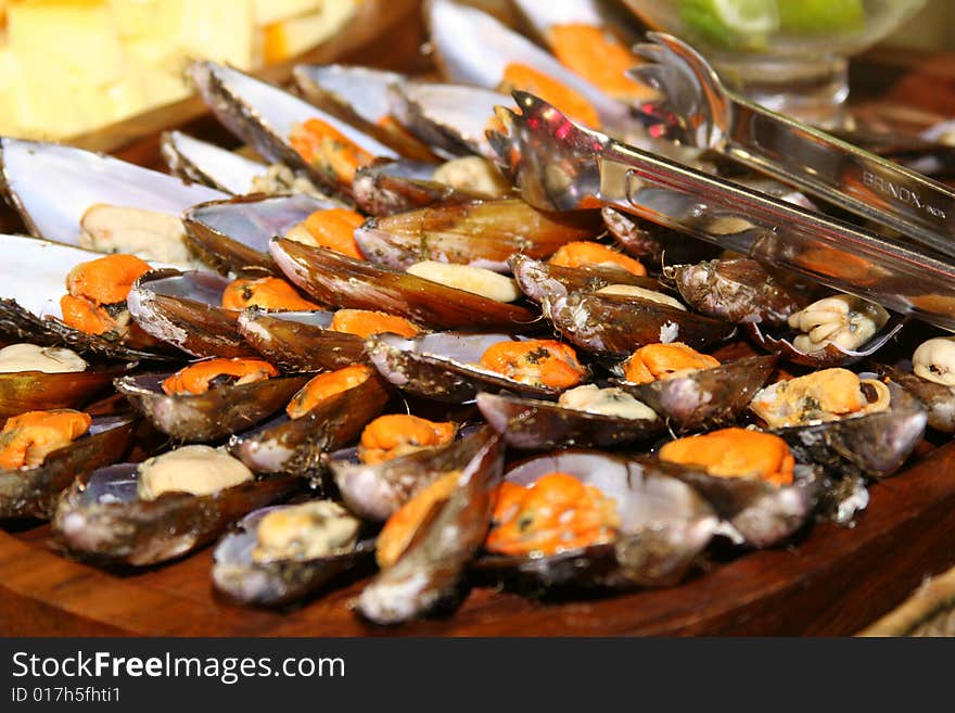 Plate of seafood