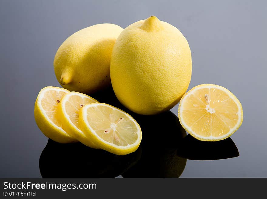 Sliced And Whole Lemons