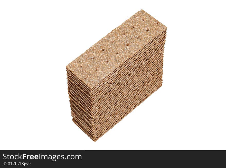 Stack of crispbread slices